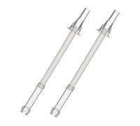 Mikinona Lot de 2 Pailles en Silicone Réutilisables pour Gobelet et Bouteille D'eau, Accessoires Solide et Flexibles, pour Usage Personnel et Fête D'inauguration