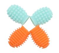 Mikinona Lot De 2 Paires De Baguettes De Batterie Protège-Embouts Manchons Sourdine De Rechange En Silicone Accessoire Pour Instruments De Musique Amortisseur De Batterie Gel De