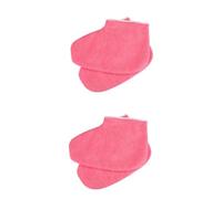 Mikinona Lot De 2 Paires De Couvre-pieds En Cire Pour Thérapie À La Paraffine Chaussettes Hydratantes À Sangles Auto-agrippantes Soins De Beauté Pour Salon Et Maison