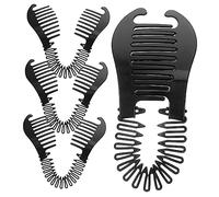 Mikinona Lot de 2 Peignes Flexibles pour de Cheveux Petites Pinces Banane pour Cheveux Épais Accessoires de Coiffure Peignes Latéraux 4 Pièces