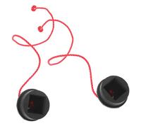 Mikinona Lot de 2 Porte-Craies Antidérapants en Caoutchouc Noir Étui de Protection pour Craie de Billard Compatible Accessoires de Queue de Billard Légers et Portables pour Salle de