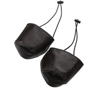 Mikinona Lot de 2 Protège-talons en Cuir Marron pour Chaussures à Talons Hauts, Protection Anti-usure et Anti-frottement, Coussinets Confortables pour Conduite, Adaptés Hommes et Femmes