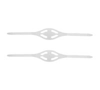 Mikinona Lot de 2 Sangles Transparentes en Silicone L pour Masque de Plongée, Ajustables, Amovibles et Remplaçables, Accessoires Plongée pour Femme, Maintien Sécurisé pour Scaphandre