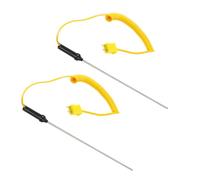 Mikinona Lot de 2 Sondes Thermocouples Type K en Acier Inoxydable, Sonde 200mm, Capteurs Haute Précision pour Mesure de Température de Surface, Thermomètre à Thermocouple pour