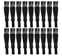 Mikinona Lot de 20 Brosses de Nettoyage pour Rasoirs et Tondeuses Électriques Double Tête en Plastique Mini Brosses Précises pour Nettoyage des Petites Pièces pour Entretien Masculin et
