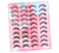 Mikinona Lot De 20 Paires De Faux En Vrac Extensions De En Bande Pour Un Effet Naturel Du Regard