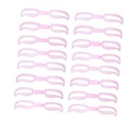 Mikinona Lot De 20 Sets De Pochoirs Sourcils Réutilisables Réglables, Accessoires Maquillage Pour Femme Et Fille, Kit 4 Pièces, Rose, Pour Tracé Précis Et Naturel, Usage Débutants Et Professionnel