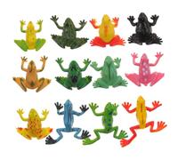 Mikinona Lot de 24 Figurines de Grenouilles Miniatures Réalistes, Jouets pour Garçon et Filles, Décoration Tropicale, Modèles de Grenouilles Simulées, Set Éducatif et Décoratif pour Bureau