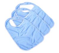 Mikinona Lot De 3 Bavoirs Réutilisables En Coton Pour Adultes Bavoirs Lavables Pour Personnes Âgées Protection Des Vêtements Facile à Utiliser Laver Repas Unisexe Absorbant