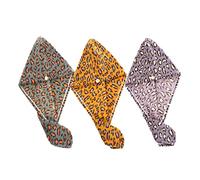 Mikinona Lot De 3 Bonnets Anti-Frisottis Pour Cheveux Secs Serviette De À Séchage Rapide Bandana Pour Cheveux Trousse De Maquillage Transparente Serviette Pour Cheveux Bouclés À