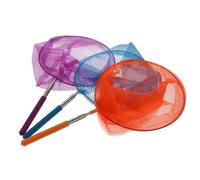 Mikinona Lot de 3 Filets à Insectes Télescopiques en Nylon Cadre en Alliage, Poignée Rétractable, Taille Garçon et Filles, Couleurs Mixtes, pour Pêche et Jeu en Couleur Aléatoire