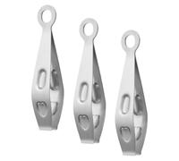 Mikinona Lot de 3 Pinces Plates en Acier Inoxydable pour Épiler Poils de Porc et Arêtes de Poisson, Accessoire Cuisine Multifonction, Outil D’épilation Précis et Résistant pour Usage