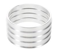 Mikinona Lot de 4 bagues de centrage métalliques | Bagues de centrage pour Jantes en Alliage pour Une Conduite Plus Fluide | Adaptateurs d'alésage de moyeu 71,5 à 66,1 mm pour Roues de Voiture