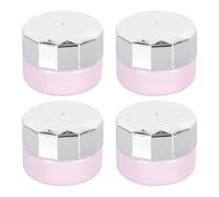 Mikinona Lot de 4 Bouteilles de Crème Rechargeables en Plastique Abs, Légères et Faciles à Utiliser, Bouteilles Portables Anti-fuite pour Voyage