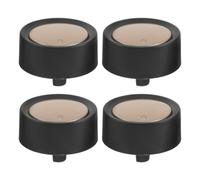 Mikinona Lot de 4 boutons de minuterie pour friteuse à air chaud : pièces de rechange pour bouton de minuterie à en D de 6 mm - Interrupteur rotatif de pour four à micro-ondes, barbecue et gril,