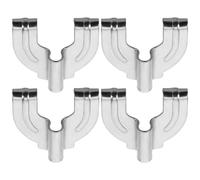 Mikinona Lot de 4 Crochets à Griffes pour Percussion en Métal Fixation Compacte pour Grosse Caisse Accessoires Universels pour Batterie Remplacement Rapide et Compatible Instruments de