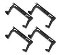 Mikinona Lot de 4 Leviers de Verrouillage de Porte pour Micro-ondes, Supports de Loquet de Sécurité en Plastique, Accessoires de Rechange Compatibles pour Four à Micro-ondes Modèle