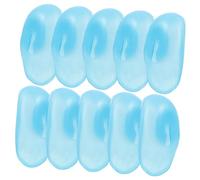 Mikinona Lot De 5 Paires Protège-oreilles Silicone Bleu Taille Unique Protection Thermique Pour Coloration Capillaire Salon Et Domicile Accessoires Coiffure
