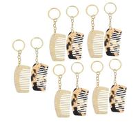 Mikinona Lot De 5 Peignes Démêlants À Dents Larges Pour Cheveux Bouclés Petits Porte-clés Démêlants À Motifs Tendance 2 Pièces X 5