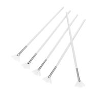 Mikinona Lot De 5 Pinceaux De Maquillage Éventail 18 Cm Fibres Synthétiques Doux Applicateurs De Masque Visage Soins Peau Pour Usage Professionnel Et Personnel