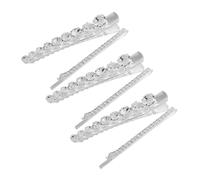 Mikinona Lot De 6 Accessoires De Coiffure Pour Mariée, Style Rétro, Strass, Jolies Barrettes Élégantes Pour Danser Et Faire La Fête