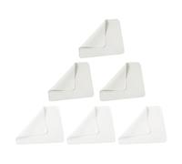 Mikinona Lot de 6 Chiffons en Microfibre pour Lunettes Lingettes Nettoyantes Réutilisables Gris et Blanc Doux et Absorbants pour Verres de Lunettes Écrans de Téléphone et Surfaces
