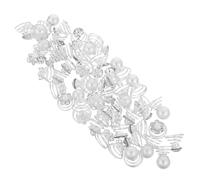 Mikinona Lot De 60 Barrettes À Cheveux Spirales Pour Femme Accessoires Pour Cheveux De Mariée Jolies Barrettes À Strass Argentées