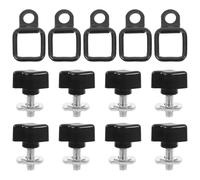 Mikinona Lot de 8 sets de Crochets de Toit pour Voiture Anneau de Traction Kit de Fixation Rapide Compatible Bâche de Toit Crochets Multifonctions pour Installation et Retrait Facile