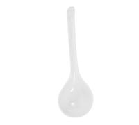 Mikinona Louche à Soupe en Porcelaine Blanche, Résistante Lave-vaisselle et Micro-ondes, pour Servir Ramen et Banquets D'hôtel, Grosse Cuillère Asiatique Pratique