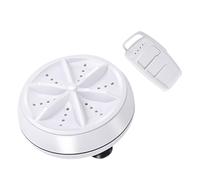 Mikinona Machine à Laver de Voyage Portable USB Télécommande, Mini Lave-linge à Turbine en Abs, Compact et Léger, Nettoyage Rapide en 30 pour Vêtements et Sous-vêtements, Voyage
