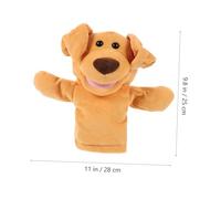 Mikinona Marionnette à Main Chien Peluche Éducative de Taille Large Interactif pour Adultes et Garçon Fille Marionnette Histoire pour Théâtre et Développement des Compétences Sociales