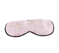 Mikinona Masque de Sommeil Soie Imprimée Masque Poids Décoratif Thérapie Froide et Chaude pour Relaxation et des Yeux Adapté Maison et Voyage