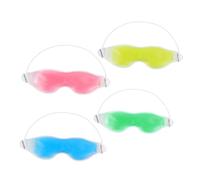 Mikinona Masque Yeux En Gel Rafraîchissant Et Poignées Froides, Lot De 4 Pièces Multicolores, Taille Standard, Réutilisable, Pour Détente Et Sommeil