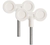 Mikinona Mécanisme de Boîte à Musique Clés de Remontage 27mm 2 Pièces en Métal, Accessoire pour Restaurer des Boîtes à Musique Anciennes