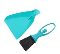 Mikinona Mini Balai avec Boucle de Suspension Outil de Nettoyage en Profondeur Petit Outil de Nettoyage pour Voiture Pelle et Brosse de comptoir Mini Pinceau et épingle Green