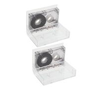 Mikinona Mini Cassettes Audio Vierges 2pcs 60 Minutes Plastique Compatibles Magnétophones pour Usage Polyvalent et Cours de Langues