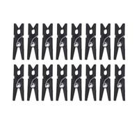 Mikinona Mini Pinces à Linge 2, 5cm en Plastique 100 Pièces Noir | 5cm, Légères et Stables, pour Décorations de Maison et Vitrines de Maison de Poupée