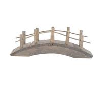 Mikinona Mini Pont Bois Décor Miniature pour Maison de Poupée Accessoire et Écologique pour Jardin et Scène Extérieure