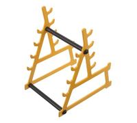 Mikinona Mini Squat Rack Pen Holder Double Sided Desk Organizer Phone Stand Durable Barbell Bar Hanger For Fitness Enthusiasts Office Accessories