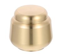 Mikinona Mini Urne Cinéraire Ronde en Cuivre Petite Urne en Cuivre Couvercle Sécurisé Pot de Rangement Étanche pour Cendres Humaines ou Animaux de Compagnie Usage Commémoratif