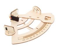 Mikinona Modèle de Sextant en Bois à Assembler Soi-même, Scientifique Pédagogique DIY pour Garçon et Filles, Kit D'expérimentation Stem Éducatif, Activité Ludique d'apprentissage