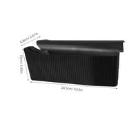 Mikinona Modification boîte de rangement automobile Consoles organisateurs alimentation automobile accessoires intérieurs organisateur de console centrale de voiture Plastique Noir