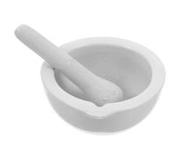 Mikinona Mortier et Pilon en Céramique 1 Pièce Mini Bol à Broyer Cuisine Pilon à Épices et Ail Bol à Piler Polyvalent pour Maison et Laboratoire Entretien Facile Taille Ergonomique