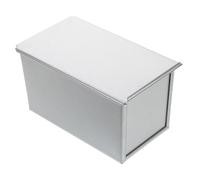 Mikinona Moule à Rectangulaire Antiadhésif avec Couvercle Boîte à Réutilisable Plat de Cuisson Durable pour Pains Carrés pour Sandwichs et Toasts