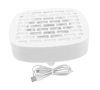 Mikinona Nail Dust Vacuum Collector avec Filtre Réutilisable Aspirateur de Poussière Ongles Silencieux Extraction pour Salon et Usage Domestique Design Blanc Élégant et Portable