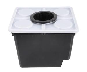 Mikinona Noir Seau Plastique Stable en Hors-Sol Culture, pour Légumes | Hydroponie sans Terre, Assemblage Simple, Usage Serrage ou Hôtel, pour Plantes Vertes et Cultures Maraîchères