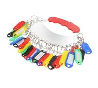 Mikinona Organisateur de Clés Set Pratique Portable Étiquettes de Classification en Fer et Plastique pour Gérer Plusieurs Clés Efficacement pour Magasin et Dortoir