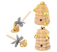 Mikinona Ornement Ruche en Bois 1 Set Marron pour Centre de Table