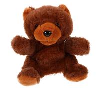 Mikinona Ours Peluche pour Garçon Fille Éducatif à Main pour Histoires et Jeu Imagination Animale Interactive pour Développement Sensoriel et Communication