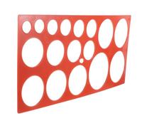 Mikinona Outil de Mesure de Fruits Plastique de Mesure de Anneau de Classification Facile à Utiliser pour Évaluation Précise des Fruits